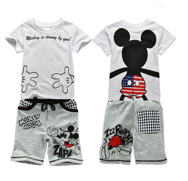 2019 Baby Boy Clothing Set Children Sport Suits Children's Clothing Sets For Kids Cotton T-Shirt+ Short Pants Infantis