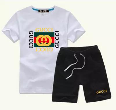 2019 HOT SELL classic New Style Children's Clothing For Boys And Girls Sports Suit Baby Infant Short Sleeve Clothes Kids Set