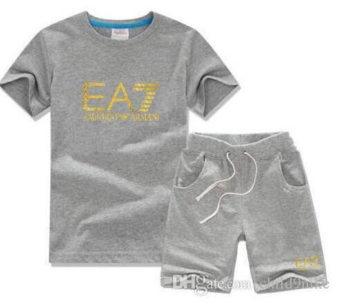 Baby Boys And Girls Designer T-shirts And Shorts Suit Brand Tracksuits 2 Kids Clothing Set Hot Sell Fashion Summer Children's T52131