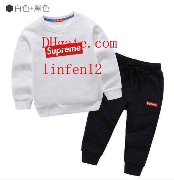 kids clothes Fashion 2-piece set Toddler clothing Boys Girl Long sleeve top+Pants Sportswear Clothes Children Sportswear clothing add-idas5