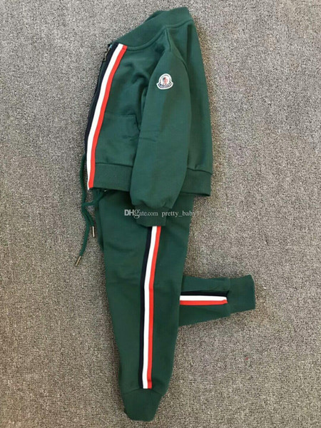 2018 New Style Children Clothing Casual Sports Set Baby Girls Winter Clothes Long Sleeve Fashion Infant Kids Jacket Pants