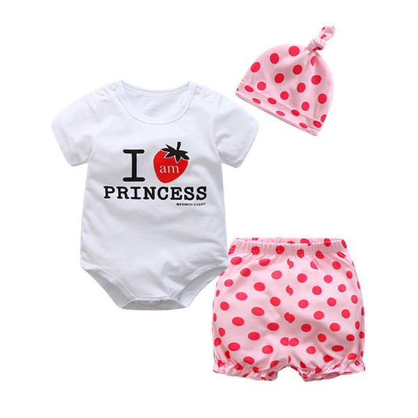 quality children boys girls summer clothing sets toddler baby clothing set T-shirt+short pant+hats 3pcs suits kids clothes