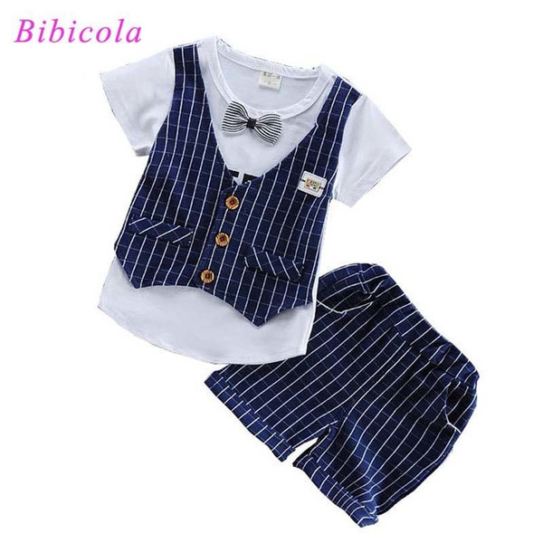 quality Baby Summer Boys Clothes Sets boys sport suits Infant Suits T-Shirt + shorts tracksuit Children Kids boy clothing set