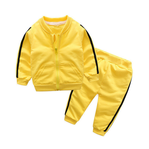 good quality children boys clothing set 2019 new fashion spring autumn kids sports suit casual 2pcs costume boys casual clothing set