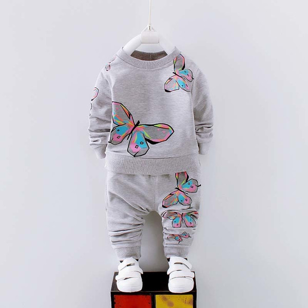 quality 2019 Girls Clothing set Spring Autumn fashion cartoon clothing suits girls children long sleeve casual cotton clothing