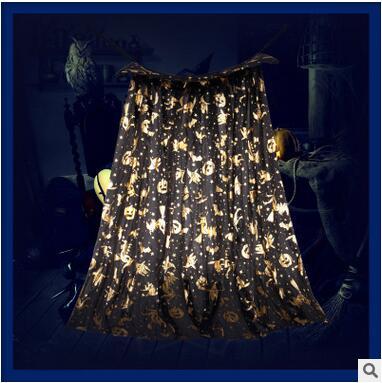 Halloween Cosplay Costumes 80cm Kids Cloak Golden Witch Pumpkin Printing Classical Modeling Cape Masquerade Party Wear 5 Color