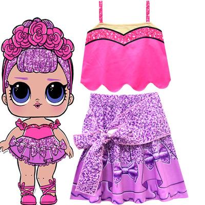 Cross-border new doll cartoon cosplay costumes for girls' Halloween performance in 2019