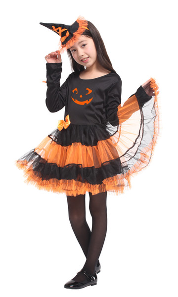 Shanghai Story Kids Pretty Halloween Witch Girl Costume Child Costume for Girls