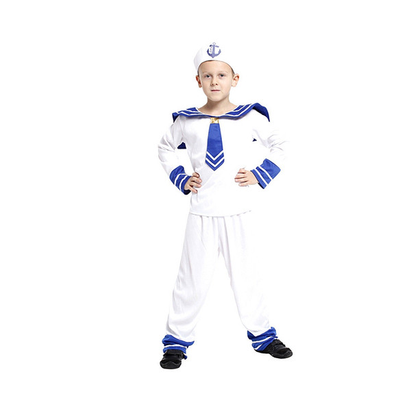 Shanghai Story kids United States Navy Sailor Cosplay Adorable Sailors Costumes Boy Performance Clothings Children Party Costume