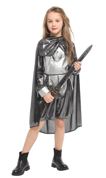 Shanghai Story Halloween Costume Knight Cosplay For Girls Party Dress For Children