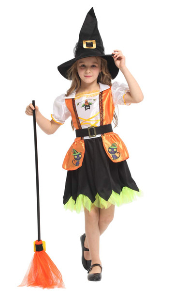 Shanghai Story Halloween Costume for Kids Anime Cosplay Girls Sets Witch Clothes For Children