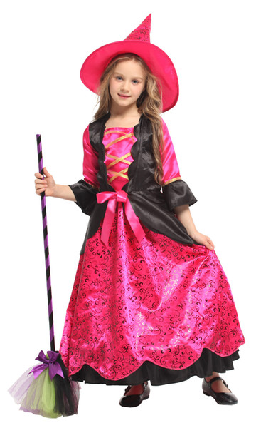 Shanghai Story Halloween Peach Witch Costume Girls Cosplay Party Dress