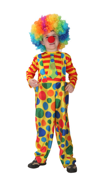 Shanghai Story Kids Circus Halloween Clown Cosplay Costumes Naughty Harlequin Fancy Fantasia Infantil Boy Girl Carnival Party