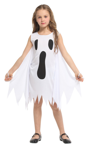 Shanghai Story Kids Ghost Halloween Costumes Girls Cosplay Dress up Scary White