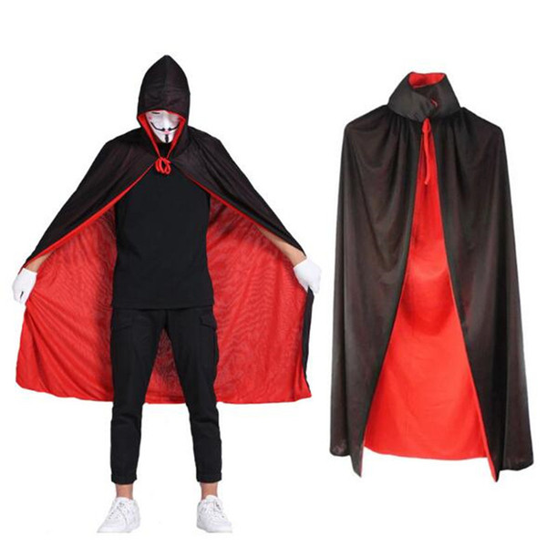 Kids Halloween Cloak Women Mens Party Cosplay Prop Festival Fancy Dress Children Costumes Magician Witch Wizard Gown Robe Cape CSZ017