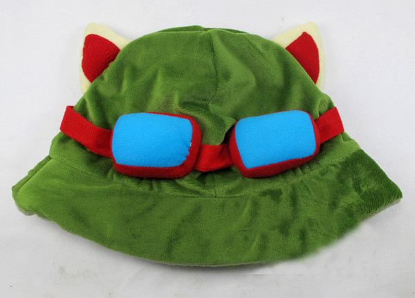 10pcs/lot League of Legends cosplay cap Hat Teemo hat Plush+ Cotton LOL plush toys Hats