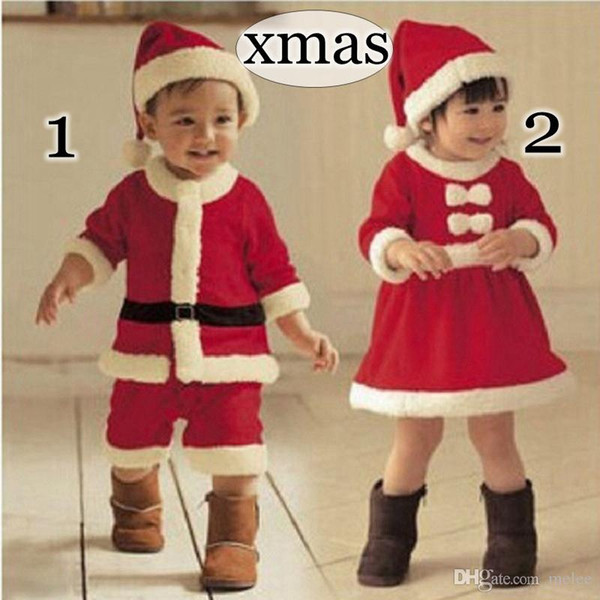 INS XMas Cosplay Baby girls Rompers Kids Clothes Long Sleeve One-Piece Clothing Baby Christmas Rompers with Hats Newborn Baby Rompers