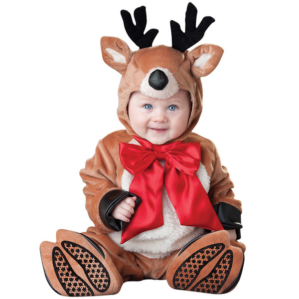 Christmas gift hot baby jumpsuit Santa Claus clothes kids overalls newborn boys girls romper children cosplay costume