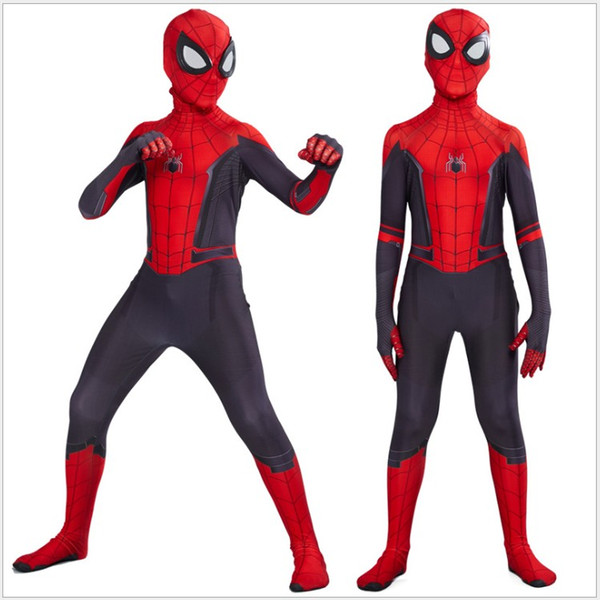 Spider-Man Cosplay Costume Kids Spiderman Superhero Bodysuit Suit Jumpsuits Children Onesies Boys Cosplay Retail