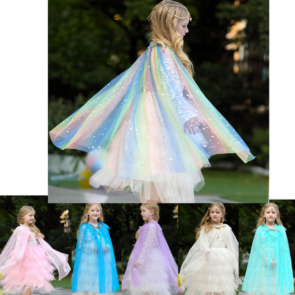 Factory Direct children's day Cloak Child Shawl Girl Princess Veil Outside Cloak