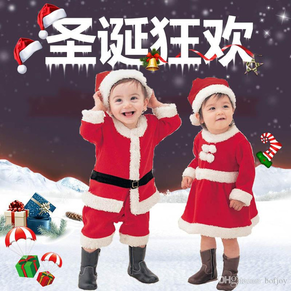 Christmas Kids Suit Clothes Santa Claus Suits Clothings Special Occasions Family Colthes Festival Children Clothes Suits Soft Comfortable