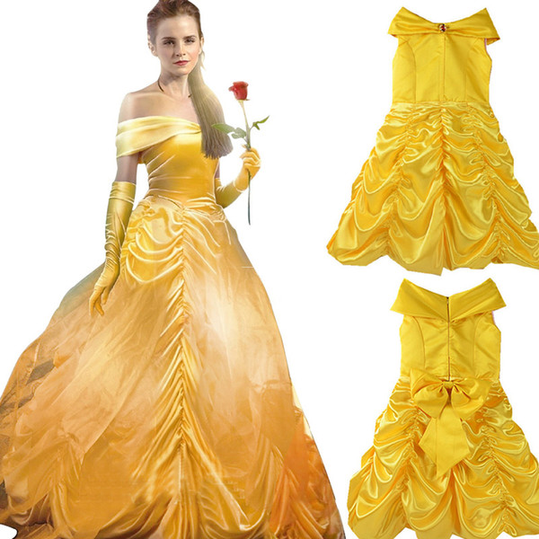 Princess cosplay dress Flower Fairy yellow Dress Kids Fancy Party Christmas Halloween Dress Cosplay Costume Girls Ball Gown