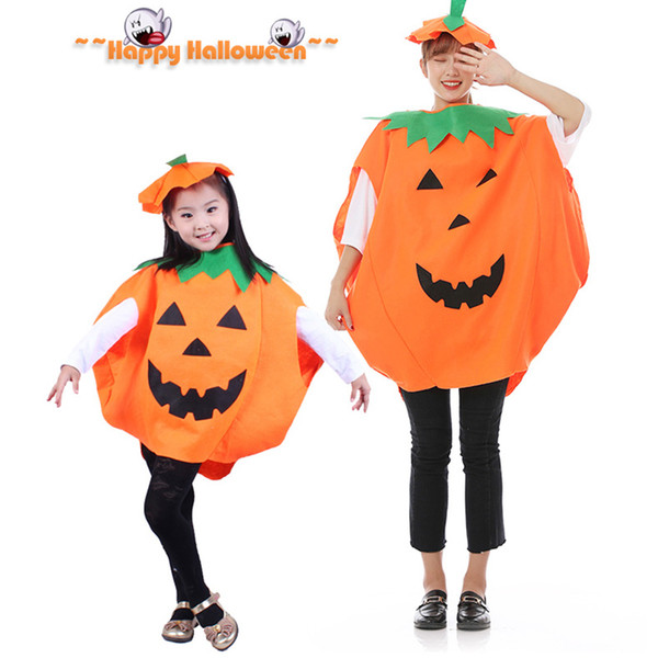 Halloween Ball Adult kids Pumpkin Shaped Costume Pumpkin Clothing Set Parent-child Wear family matching clothes