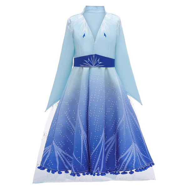 kids designer clothes girls Cosplay Fancy Princess Dress Girl Snowflake Cloak Costume Halloween Party Kid Dresses+coat+pants 3pcs/set BY1454