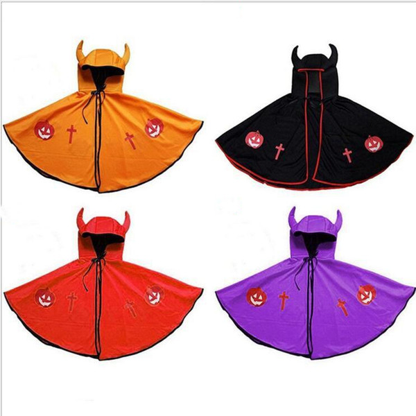 Halloween Cosplay Cape devil cape performance Costume Cap Wizard Witch Hat Party Cosplay Props Kids Clacks Hats Cartoon Cosplay EZYQ446