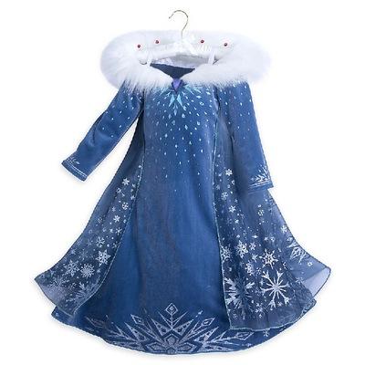 New European And American Girls' Role-playing Dress Girl's Cosplay Princess Dress Long Sleeves Dress With Cape