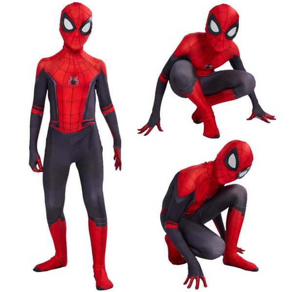 New spiderman halloween costumes kids & adult Marvel Superhero Cosplay Clothes Halloween Party Boys spiderman costume kids clothing USS353