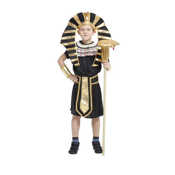 Shanghai Story Kids Egypt Pharaoh cosplay costume Boy Halloween Full Set Cosplay Party Dress for Children