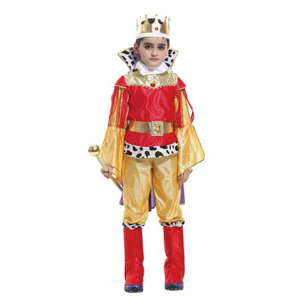 Shanghai Story children king cosplay costume christma halloween Prince Charming party clothes,suitale for 4-14 years old kids