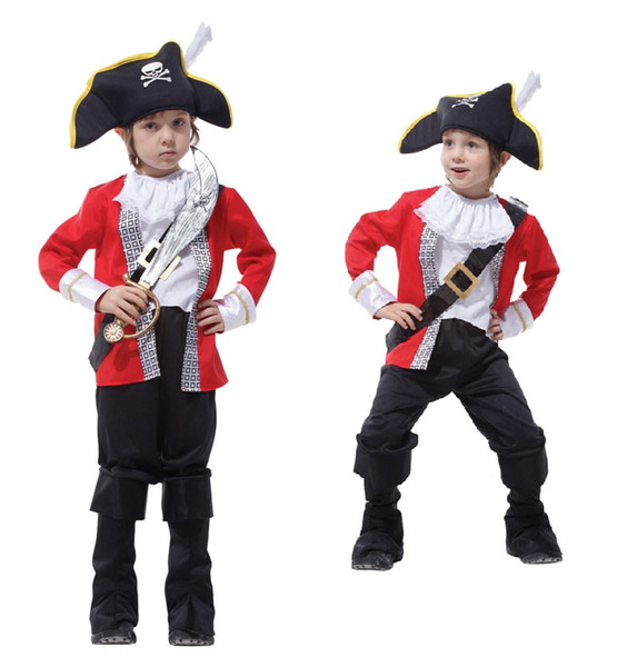 Shanghai Story Children's Classic Halloween Costumes Boys Hook Pirate Costume Kids Christmas Carnival Costume Halloween For Kids