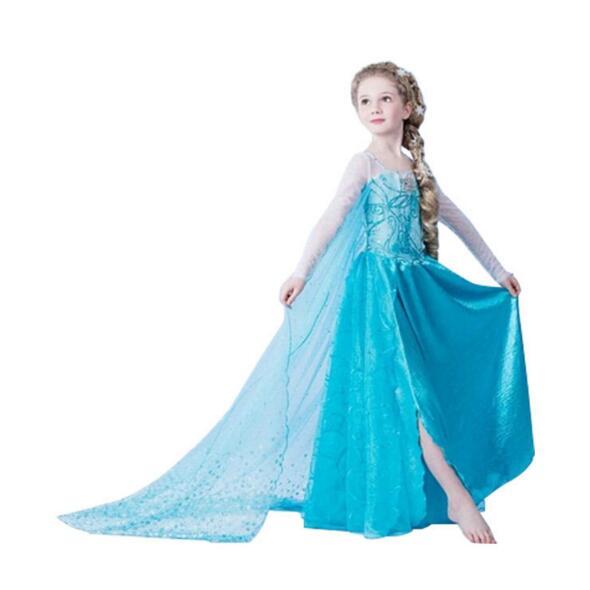 Baby Girls Carnival Christmas Halloween Cosplay Costume Party Lace Sleeve Tutu Dress Princess Clothes For Kids Girls Costume