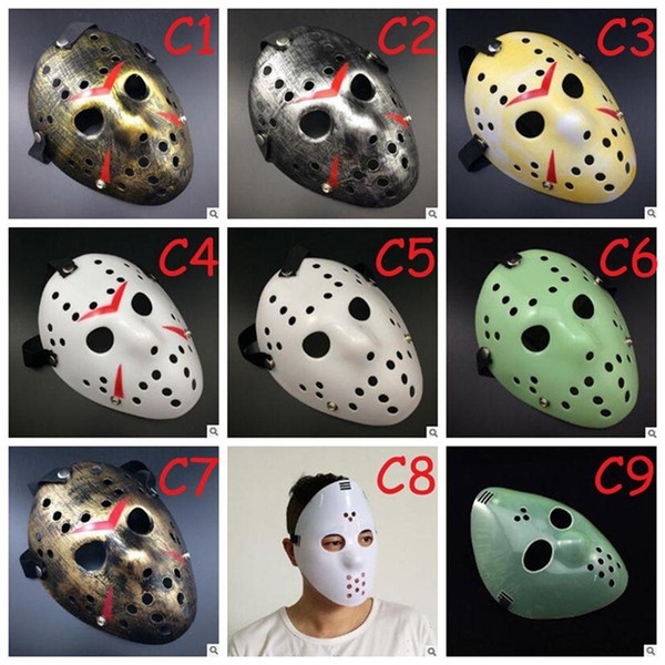 Full Face Mask Antique Killer Mask Jason vs Friday The 13th Prop Horror Hockey Halloween Costume Cosplay Mask to657