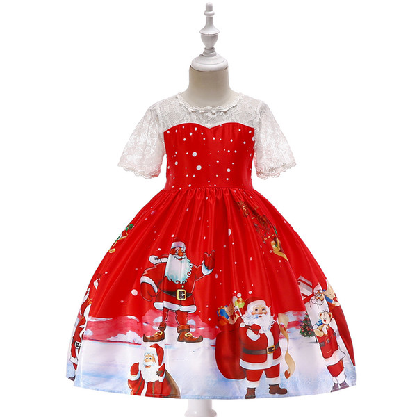 New Colorful princess dress for baby girl costume dress for children movie cosplay snowflake rhinestone mesh dress long for Christmas pa