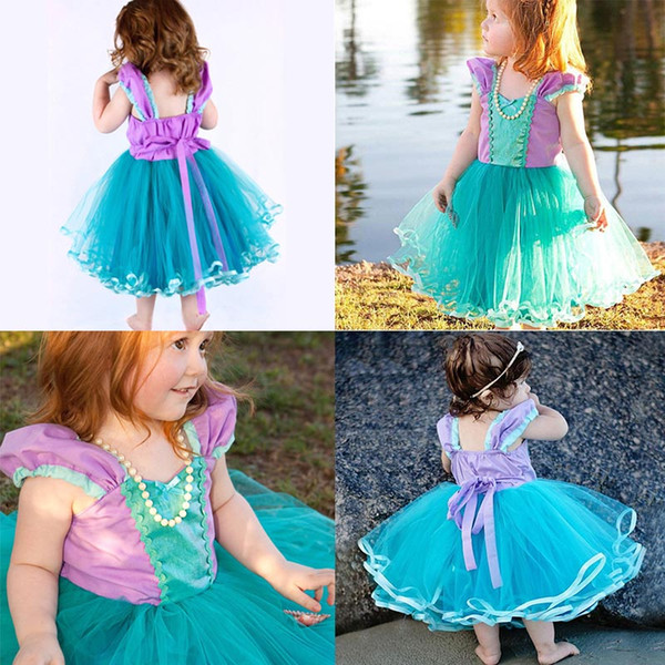 Fancy Tangled Rapunzel Costume Kids Baby Little Girls Halloween Girls Fairytale Princess Cosplay Lace Dress For Party J