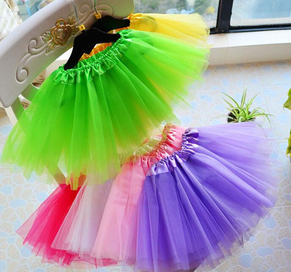 Kids Dance Clothing Tutu Skirt Pettiskirt Dancewear Ballet Dress Fancy Skirts Costume For Baby Girls Children