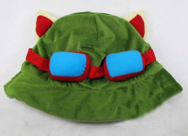 Wholesale - Hot game League of Legends cosplay cap Hat Teemo hat Plush+ Cotton LOL plush toys Hats