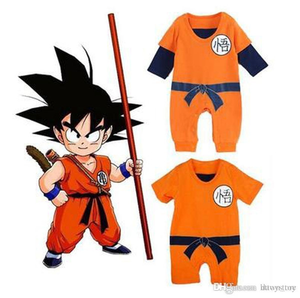 Seven Dragon Ball SON GOKU Baby One Piece Clothes Cotton Pajamas Climbing Clothes cosplay