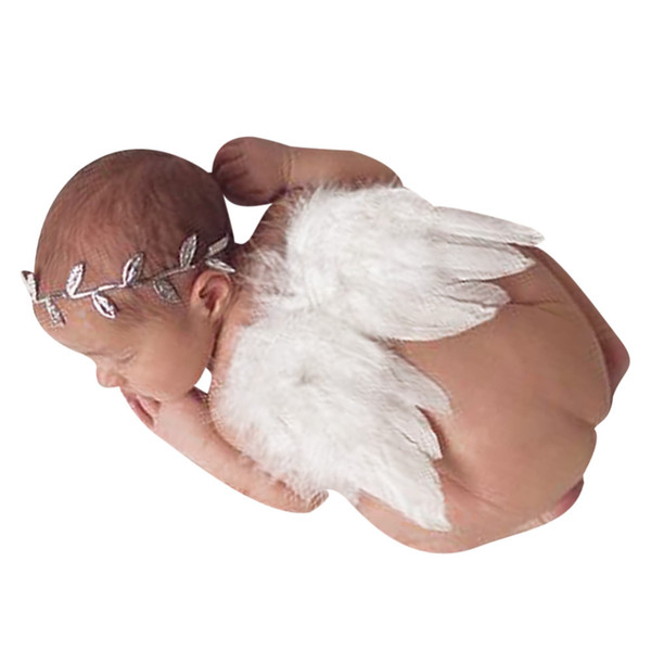 Baby Newborn Photography Props Accessories Baby Girls Angel Feather Wings Feather Baby Newborn Photo Props Newborn Fotografia