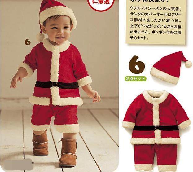 Cute baby Christmas clothes,Child Christmas clothing + Christmas Hat set,Christmas gifts