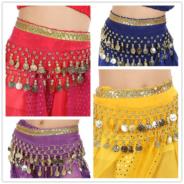 New Fashion Girls Belly Dance Costume Belly Dance Waist Chain Child Belly Dancing Clothes Kids Stage Wear B0926