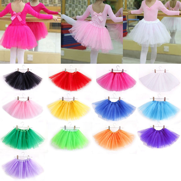 Best Match Baby Girls Childrens Kids Dancing Tulle Tutu Skirts Pettiskirt Dancewear Ballet Dress Fancy Skirts Costume QX168 Free Shipping