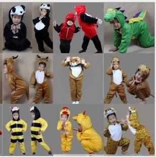 2017 New Cartoon Animals Children's Cosplay Cute Animal Kids Fashion Halloween Christmas Party Costumes Boys Girls Stage Performance Clothes