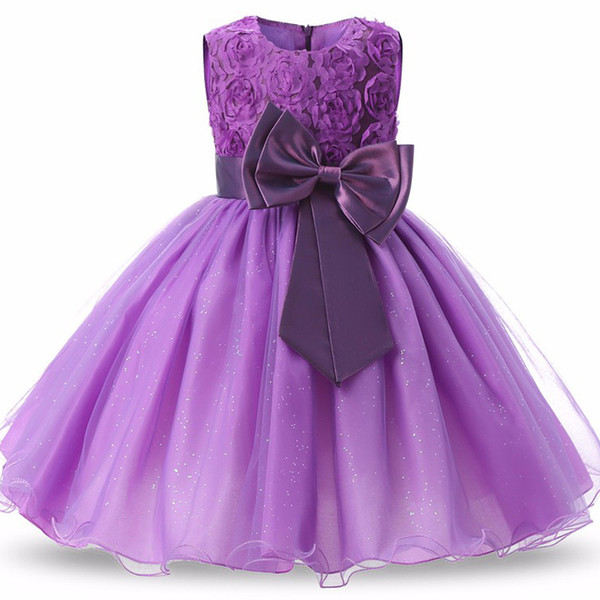 Cross-border explosion girls dress children's bow dress princess dress party performance costume a generation