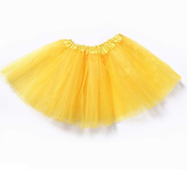 14 Candy Colors Girls Dancewear Tutu Skirt Dance Dress Soft Pleated Ballet Dress 3 layers Children Clothes Skirt