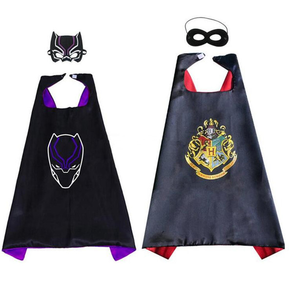 Harry Potter Capes and mask sets cartoon cosplay Costumes cape+mask 2pcs/set Halloween cape mask for Kids 70*70CM B11