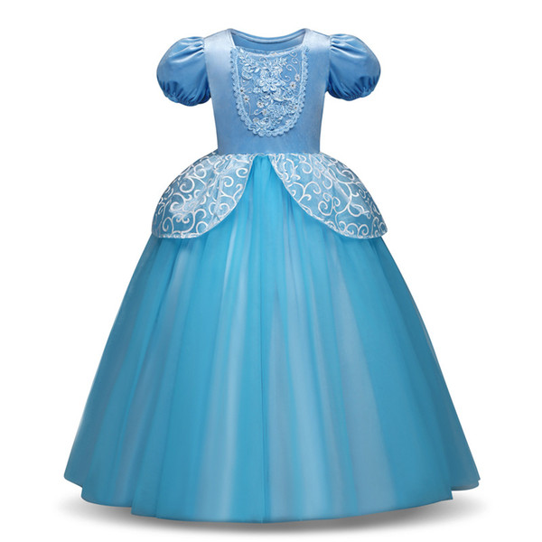 New Winter Cinderella Snow White Kids Dresses For Girls Party Princess Dress Christmas Costume Girls Dress Children Clothing